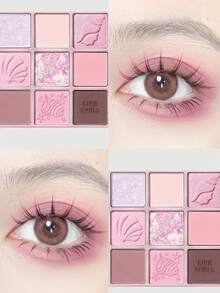HOLIKA HOLIKA HOLIKA MY FAVE MOOD EYE PALETTE 07 SHELL IN THE SEA 8g / 0.28 Oz Silky Colorful | Natural Matte; 9-Shade Palette, Matte Finish, Highly Pigmented, Long-Lasting, Easy-To-Blend Neutral Tones K-Beauty Korean Makeup - 7 - View 3