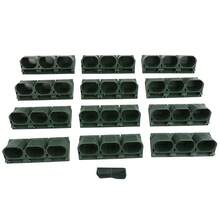 YUNRUX Wall Planter, Wall-Mounted Flower Pot Holder, Wall-Mounted Planter With 36 Pots - A - View 5