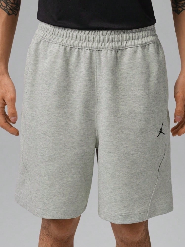 Jordan Men's AS DF SPT HOOP FLC Knit Sports Shorts IQ3801-050 - Light Grey - View 1