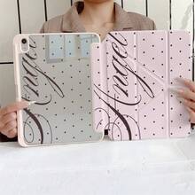 極簡粉色波點平板翻蓋保護殼，附筆槽，相容 iPad 10代 Smart Case/11(A16 2025)/相容 Galaxy S9/S7/S10+/相容小米/相容華為 - 彩色 - 查看 9