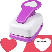 2 Inch 50mm Heart Paper Hole Puncher Cutter Tool Daily Fashion Heart Shape 2 Inch 48mm DIY Portable Suitable For Paper Crafts Cardmaking Scrapbooking For Journaling For Student - 2-inch 48mm Heart Punch - View 3