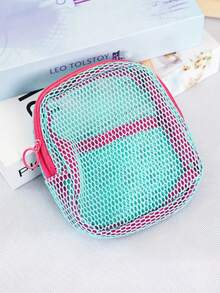 Candy-Colored Women's Multipurpose Cosmetic Bag, Card Holder, Coin Purse, Jewelry Pouch, Suitable For Everyday Use, Travel, Outings, No Strap Included - Multicolor - View 14