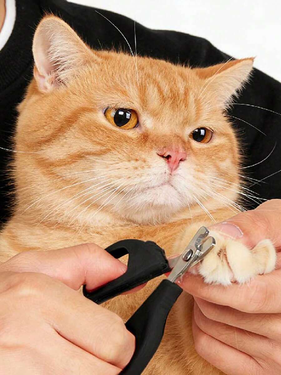 1PC Random Color Stainless Steel Pet Nail Clipper With Tail, Cat And Dog Nail Trimmer Set, Cat And Dog Grooming Nail Clipper - View 1