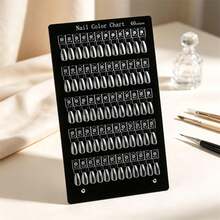 Magnetic Nail Art Display Board 60/120 Colors, Acrylic Nail Art Display Board, Includes Transparent Nail Art Stickers And Empty Nail Color Sample Rack, Comes With Number Stickers And Metal Fixing Pins, Nail Salon Gel Nail Polish Color Sample Display - Multicolor - View 8