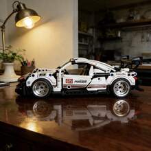1100+PCS Large Mechanical Assembly Set | Mechanical Transmission Structure, Precision Gear Linkage, Educational Mechanical Assembly, ABS Plastic Material, Hardcore Industrial Racing Mechanical Style, Low-Profile Streamlined Single-Seat Sports Car Design, Exposed Gears, Suspension Shock Absorbers, Mechanical Engine, Desktop Static Collection Display Ornament, Father's Day, Christmas Gift, Boys' Desk Decor, Racing Fan Collectible, Gaming Room Decoration Scene Universal - Luxury Racing Car Model - View 13