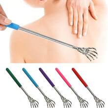 1pc Random Color Skeleton Hand Back Scratcher,Telescopic Back Scratcher,Stainless‑Steel Back Scratcher,Portable Itch Relief Tool,Massager For Back Shoulder Neck. - A - View 7