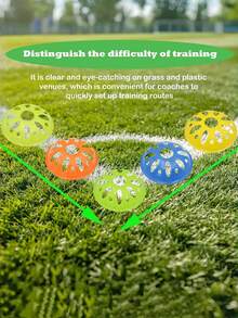 Set Kerucut Penanda Latihan Agile 4-5 Buah, Peralatan Latihan Sepak Bola, Cakram Penanda Ruang, Cocok Untuk Semua Olahraga Bola - beraneka warna - View 5