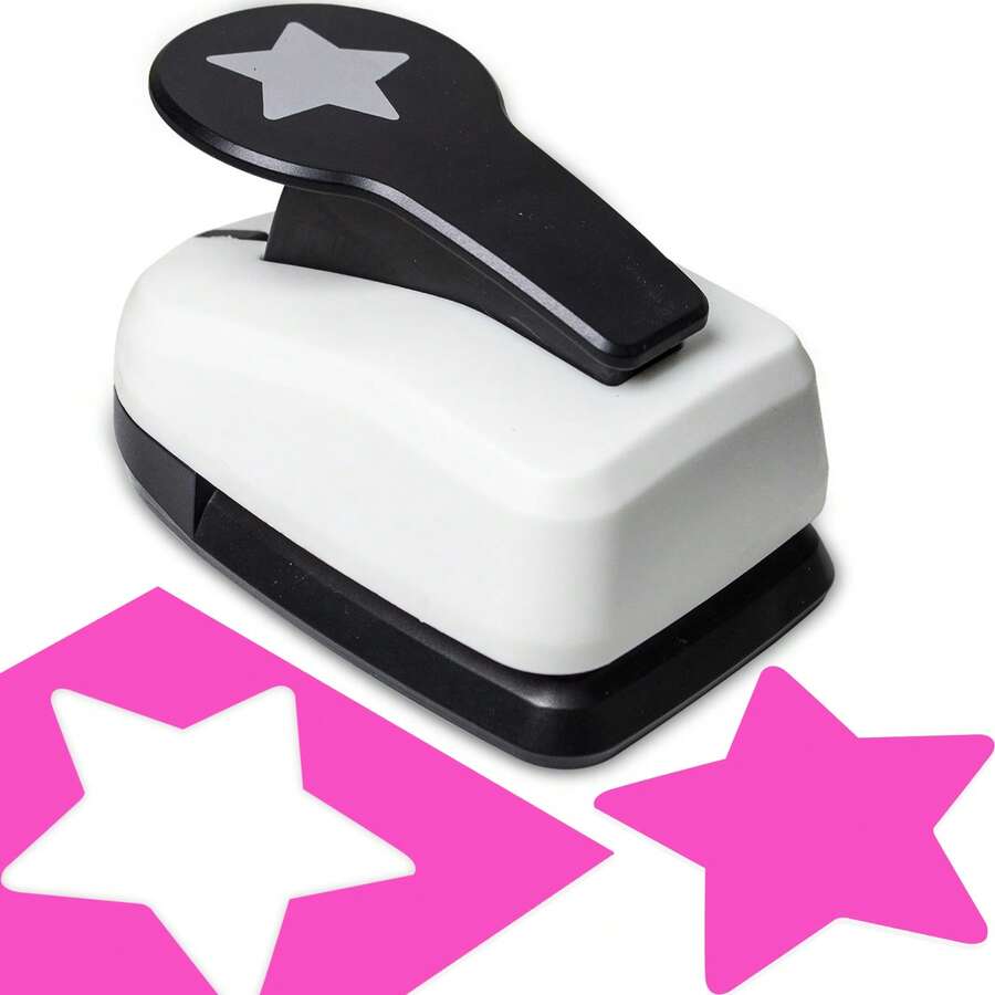 2 Inch 48mm Star Paper Punch Cutter Tool, Daily Fashion Star Shape, 2 Inch 48mm DIY Portable, Suitable For Paper Craft, Card Making, Scrapbooking, Journaling, Students