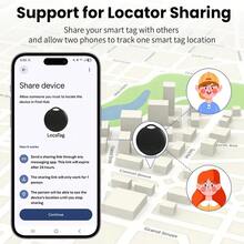 RSH 2pcs Wireless Smart Tags, For Android Find My APP(System Version Needs To Be Above Android 9+),Worldwide Unlimited Distance Precise Positioning Smart Tracker Anti-Loss Device, Suitable For Keys, Backpacks, Wallets, Pets,Suitcases. Replaceable Battery, Battery Life About 1 Year. - Black - View 8