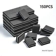 100 piezas de bloques pulidores de uñas mini, adecuados para uñas acrílicas y naturales, bloques de pulido de gran capacidad de 100/180 granos, limas de uñas profesionales para manicura - Rosa - Ver 21