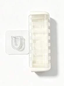 1pc No-Drill Wall-Mounted Toothbrush Holder With Cover,Electric Toothbrush Holder For Bathroom,Toothpaste Storage Rack,5 Slot Self-Adhesive Toothbrush Organizer Suitable For Home,Bathroom Storage Accessories/Cubicle Decor/Bathroom Decor/Home Decor - Multicolor - View 13