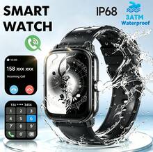 NcmRyu 1.83 Inch HD Display Waterproof Smart Watch, Outdoor Sports, Bluetooth Calling, Multiple Sports Modes, Sedentary Reminder And Other Functions, Suitable As Gift For Friends And Couples, Compatible With Android And IOS - View 1