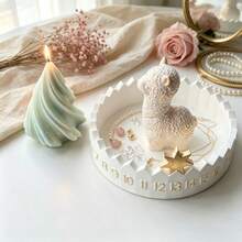 4pcs DIY Clay Molds Set, Alpaca Christmas Tree Number Round Disc Calendar Silicone Mold Set, Resin Silicone, Home Decor, Handicrafts, Plaster Cement Molds, Reusable, Easy To Demold, Holiday, Birthday Gifts. Casting Silicone Molds. - Silicone Mold - View 5