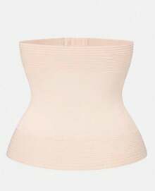 Women's Waist Shaping Compression Bodysuit With Belly Support Belt: A Snug, Sport-Style Abdominal Control Garment With Extended Torso Shaping - Color - View 10