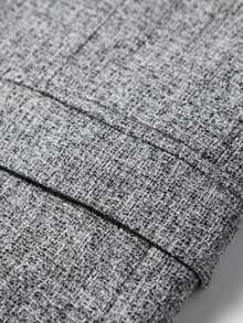 Blazer Kasual Pria, Kancing Tunggal 2 Kancing, Jaket Jas Bisnis, Pakaian Luar Kasual untuk Perjalanan Sehari-hari, Pernikahan - Grey - View 7