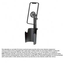 Soporte de teléfono para coche ajustable 2 en 1, soporte magnético para teléfono de coche con imán fuerte, brazo ajustable y rotación de 360°, material ABS duradero adecuado para la mayoría de los vehículos, incluye pegatina magnética para teléfono, regalo del Día de la Madre - Negro - Ver 6