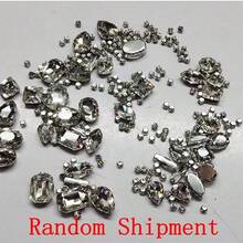 240pcs Large Sew-On Rhinestones, Transparent Glass Crystal Gems, Metal Claw Setting, Mixed Shape Claw Embellishments, Suitable For Jewelry, Clothing, Shoes, Costumes, Etc. - Multicolor - View 5