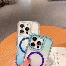 頂級漸層紫色磁吸相容手機殼，防摔日常穿搭時尚保護殼｜相容 iPhone 17 Pro、17 Pro Max、16 Pro、16 Pro Max、15 Pro、15 Pro Max、Plus 14 Pro、14 Pro Max - 紫色 - 查看 4