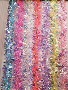 1pc 200cm Raindrop Glitter Edge Valentine's Day Wedding Gold Lace Baking Decoration Birthday Holiday Glitter Ribbon - Multicolor - View 1