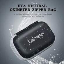 Pulse Oximeter Storage Case Hard EVA Portable Carrying Bag, Fingertip Pulse Oximeter Protective Box, Mini Travel Medical Organizer Pouch, Storage For Oximeter & Battery, Home Outdoor Elder Health Care Gadget Carry Bag - Multicolor - View 7