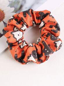30pcs/Set Halloween Ghost Pumpkin Skull Elastic Hair Bands, High Quality Hair Accessories Suitable For Men And Women, Holiday Party Game Cosplay Decoration, Exquisite Halloween Gift - Multicolor - View 4