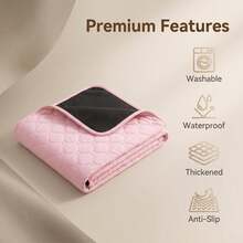 Washable Dog Mat, Reusable Pet Pad, Non-Slip Carpet, Large Dog Mat, Absorbent Leak-Proof Training Pad, Suitable For Pets, Cages, Playpens, Beds And Sofas - L - View 23