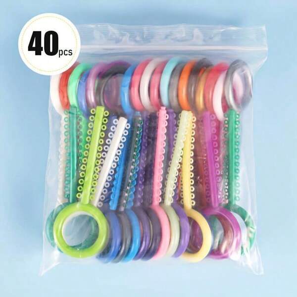 40pcs/Pack Key-Shaped Cable Ties - Colorful Transparent Material, Durable And Easy-To-Use Tool Accessories, Perfect For Tool Use