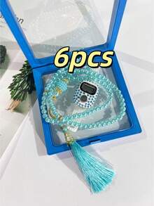 3 件套念珠计数器套装，串珠计数计数器套装，三合一功能，用于存储、显示和计数，是绝佳的礼物选择 - 彩色 - 查看 24