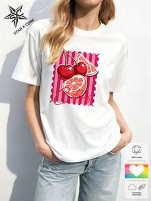 Women T-Shirts - 白色 - 查看 3