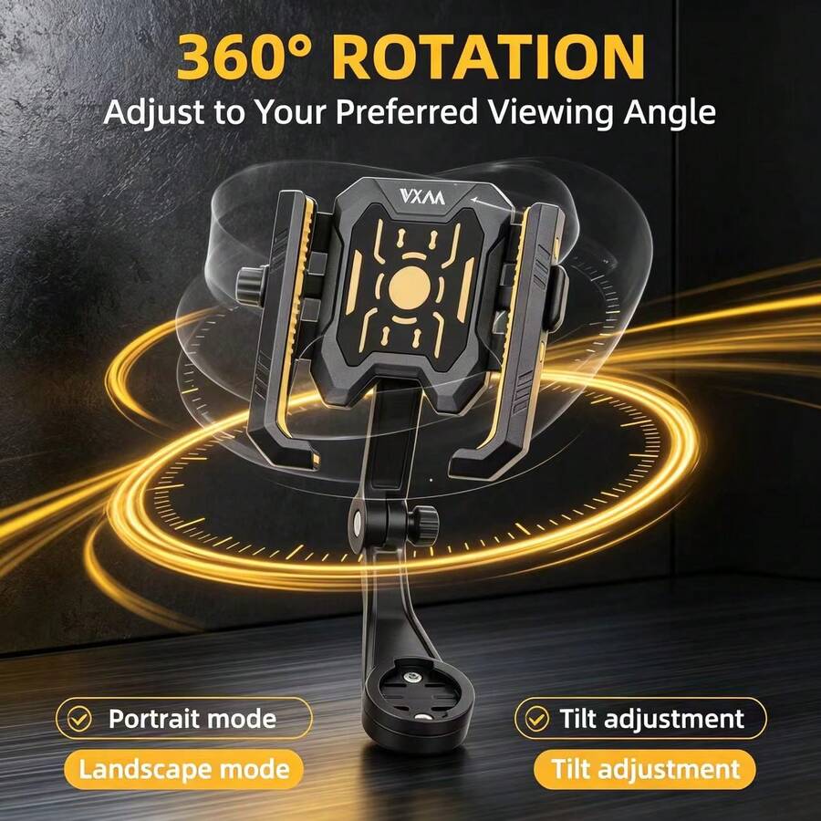 VXM 1pc Bicycle Phone Holder, Mountain Bike Road Bike Cycling Navigation Electric Bike Anti-Shake Handlebar Phone Mount - Multicolor - View 1