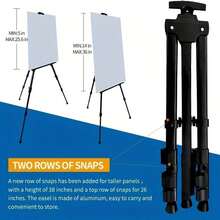 1PC Easel Stand For Sign And Painting: Art Portable Adjustable Metal Tripod Easels For Display Height From 17 To 66 Inch -Canvas Stand For Table-Top/Floor Paint For Artists Adult Holder Or Teen - Multicolor - View 4