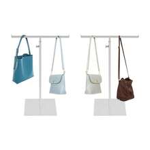 YUNRUX Handbag Stand, T-Shaped Adjustable Metal Handbag Holder, Handbag Rack With Two Hooks - 2pcs - View 1