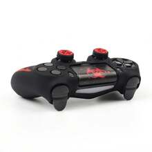 Crimson Bio Hazard Contamination Warning Controller Skin Cover For Playstation 4 Controller, RALAN 1 Controller Protector Case+2 Customised Thumb Grips Caps+Customised Stickers - View 11