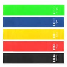 5pcs/Set Resistance Bands, Strength Training Elastic Bands For Deep Squat, Yoga, Fitness - Multicolor - View 7