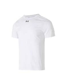 Under Armour Men's Knit Crew Neck T-Shirt, Soft & Breathable, Casual Sports Short Sleeve For Training & Long Distance Running, 1500513-100 - White - View 5