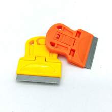2pcs Mini Handheld Glue Remover Scraper, Plastic Glue Removal Tool, Suitable For Glass, Stove, Car Window, Sticker Residue Cleaning, Compact Portable Cleaning Tool, Suitable For Kitchen, Home Cleaning Users, Gift For Family And Friends - A - View 5