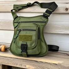 Motorcycle Riding Leg Bag/Body Bag, Multi-Functional Storage For Mobile Phone And Personal Items, Lightweight Design, Zipper Closure, Adjustable Shoulder Strap. - Multicolor - View 14