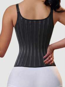 High Compression Waist Trainer - 23 Steel Bone Support - Colombian Style Waist Cincher - Waist Shaping - Breathable And Comfortable - Black - View 2