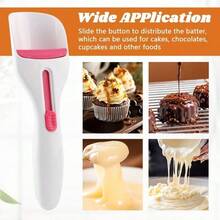 1/2PCS Cupcake Scoop Dispenser, Measuring Function, Non-Stick Surface, Independent Push-Pull Design, Suitable For Baking And Dessert Making, Basic Baking Supplies, Perfect For Making Cupcakes, Chocolate, Pancakes And Cookie Dough, Baking Accessories, Dessert Lovers, Kitchen Supplies And Kitchen Gadgets. - Multicolor - View 6