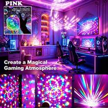 RGB Disco Wristband Light - Color-Changing LED, Vibrant Color Shifts, USB Rechargeable, Magic Ball RGB Colorful Light, Suitable For Party Decoration, Home Dancing, Karaoke, Birthday, Wedding Decoration, Family Gathering, Holiday Leisure Entertainment Atmosphere Light - Multicolor - View 5
