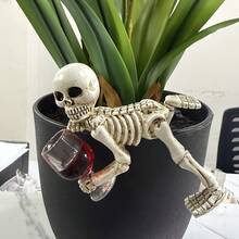 Halloween Skeleton Statue, Funny Skeleton Garden Statue, Perfect For Pond Fountain, Outdoor Haunted House Decor And Halloween Display - Multicolor - View 7