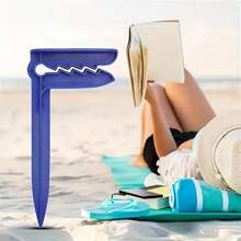 4pcs Outdoor Beach Towel Clips - Securely Hold Towels And Sheets, For Camping And Beach Trips - Multicolor - View 2
