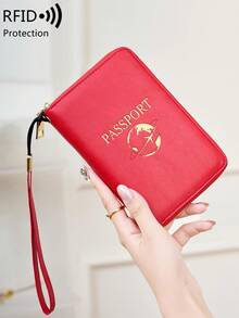 FOREVER MIYIN RFID Blocking Zipper Around Passport Holder With Wrist Strap, Multi Slot Passport Holder Document Organizer, Travel Essentials For Flight & Vacation - Multicolor - View 13