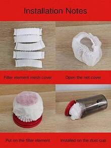 50pcs 100pcs 200pcs 7*10cm Disposable Vacuum Cleaner Filter Cloth, Universal Non-Woven Fabric Filter Accessories - 200 Pcs - View 4