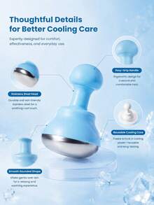 Reusable Ice Facial Cooling Massage Tool, De-Puffing Face Ice Roller, Ice Cube Mold Beauty Tool, Cold Therapy Facial Care Accessory, Portable Cooling Massage Tool, Suitable For Women, Home SPA Daily, Travel Use, Back To School And Vacation Essential - Multicolor - View 7
