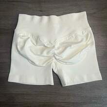 2026 bestseller Shorts Deportivos dfyne Impact con Logo, Cintura Baja, Sin Costuras, Shorts de Yoga, Shorts de Gimnasio con Efecto Scrunch Bum, Shorts de Ciclismo, Ropa Deportiva Elástica - Uva Púrpura - Ver 7