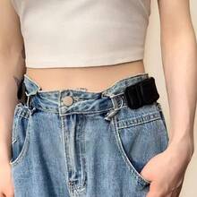 2 buah Pengikat Pinggang Tak Terlihat Tanpa Kancing, Ikat Pinggang Elastis yang Dapat Diatur, Klip Pengurang Pinggang Jeans dengan Perekat, Gesper Perpanjang Sabuk Portabel (Cocok untuk Jeans Pria dan Wanita) - MultiWarna - View 9