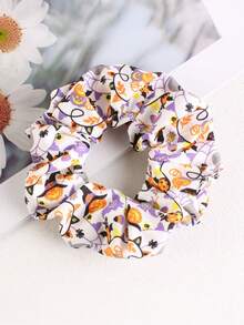 30pcs/Set Halloween Ghost Pumpkin Skull Elastic Hair Bands, High Quality Hair Accessories Suitable For Men And Women, Holiday Party Game Cosplay Decoration, Exquisite Halloween Gift - Multicolor - View 3