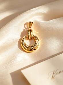 Multi-Style Y2K Fluid Pleated 304 Stainless Steel DIY Pendant, Abstract Curved Twisted Hollow Stackable Collarbone Chain Accessory, Niche Handmade Customized Jewelry Suitable For Campus, Commute, Island Vacation, Date, Birthday Gift, Stainless Steel Material, Skin-Friendly And Sweat-Resistant - Multicolor - View 9