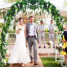 Wedding Rose Archway, Steel Garden Trellis Arch, Plant Support Rack For Roses, Grape Vines & Climbing Plants, Sturdy Metal Frame For Garden, Yard, Lawn & Wedding Decor - A - View 6